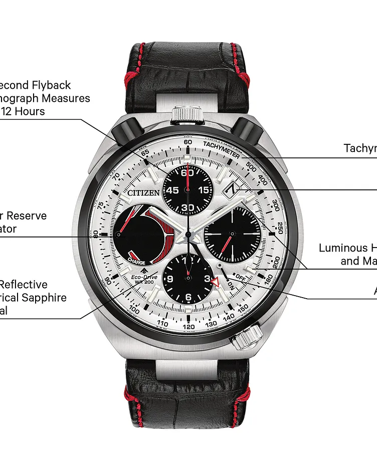 Promaster Tsuno Chronograph Racer - Men's AV0071-03A Red Watch Promaster Tsuno Chronograph Racer - Men's AV0071-03A Red Watch